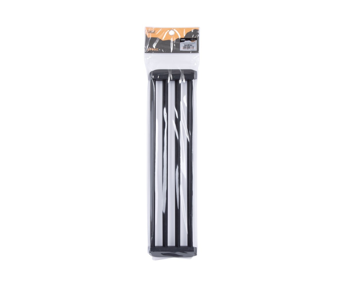 Сушилка на кухонную мойку с присоской Lidz Acsis LA09 Black, кругла основа, для посуды 440х224 мм LDACSLA09BLM49777  LDACSLA09BL