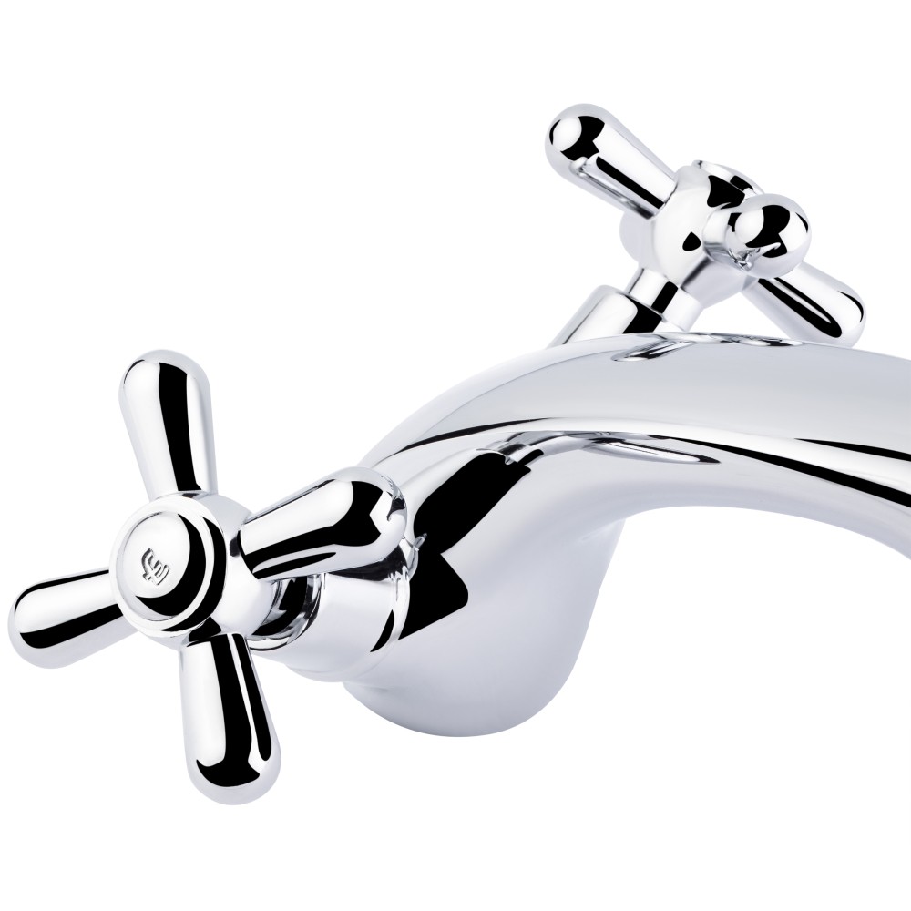 Смеситель для раковины Lidz Dominox 161 двухвентильный LDDOM161CRM35532 Chrome  LDDOM161CRM35532:Фото 3