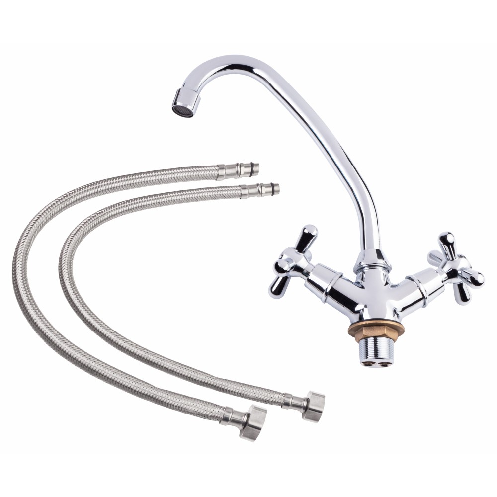 Смеситель для кухни Lidz Dominox 271F двухвентильный LDDOM271FCRM35535 Chrome  LDDOM271FCRM35535:Фото 5