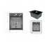 Мойка для кухни интегрированная Lidz Handmade H4050B Brushed Black PVD 3,0/1,0 мм LDH4050BRUBLM49439  LDH4050BRUBLM49439:Фото 4