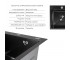 Акционный набор Lidz: мойка Handmade H4545 Black PVD Decor 2,5/0,5 мм + K01B корзина для кухонной мойки  LDH4545HDECBLM494385095