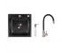 Акційний набір Lidz: мийка H4545 Black PVD Decor 2,5/0,5 мм + Змішувач Aria для кухні з гнучким виливом (k35) Black LIDZ  LDH4545HDECBLM4943851224 LDH4545HDECBLM4943851224