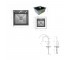 Акционный набор Lidz: мойка H4545 Black PVD Decor 2,5/0,5 мм + смеситель Aria для кухни с гибким изливом (k35) Black  LDH4545HDE