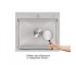Акционный набор Lidz: мойка H5045 интегрированная Brushed Steel 3,0/1,0 мм + смеситель Aria для кухни с гибким изливом (k35) Gre