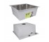 Акционный набор Lidz: мойка H5050H интегрированная Decor Honeycomb 2,5/0,5 мм LDH5050DEC48365 + смеситель Aria для кухни с гибки