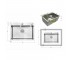 Мойка для кухни интегрированная Lidz Handmade H5843 Brushed Steel 3,0/1,0 мм LDH5843BRU49442  LDH5843BRU49442:Фото 4