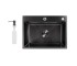 Мойка для кухни интегрированная Lidz Handmade H5843B Brushed Black PVD 3,0/1,0 мм LDH5843BRUBLM49443 LIDZ  LDH5843BRUBLM49443 LDH5843BRUBLM49443
