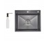 Lidz Handmade H6050HB мойка для кухни интегрированная Decor Black PVD Honeycomb 2,5/0,5 мм LDH6050BDECPVD48371 LIDZ  LDH6050BDECPVD48371 LDH6050BDECPVD48371