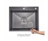 Lidz Handmade H6050HB мойка для кухни интегрированная Decor Black PVD Honeycomb 2,5/0,5 мм LDH6050BDECPVD48371  LDH6050BDECPVD48