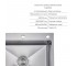 Акционный набор Lidz: мойка H6050H интегрированная Decor Honeycomb 2,5/0,5 мм LDH6050DEC48370 + смеситель Aria для кухни с гибки