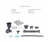 Акционный набор Lidz: мойка H6350L интегрированная крыло слева Brushed Steel 3,0/1,0 мм + смеситель Aria для кухни с гибким изли