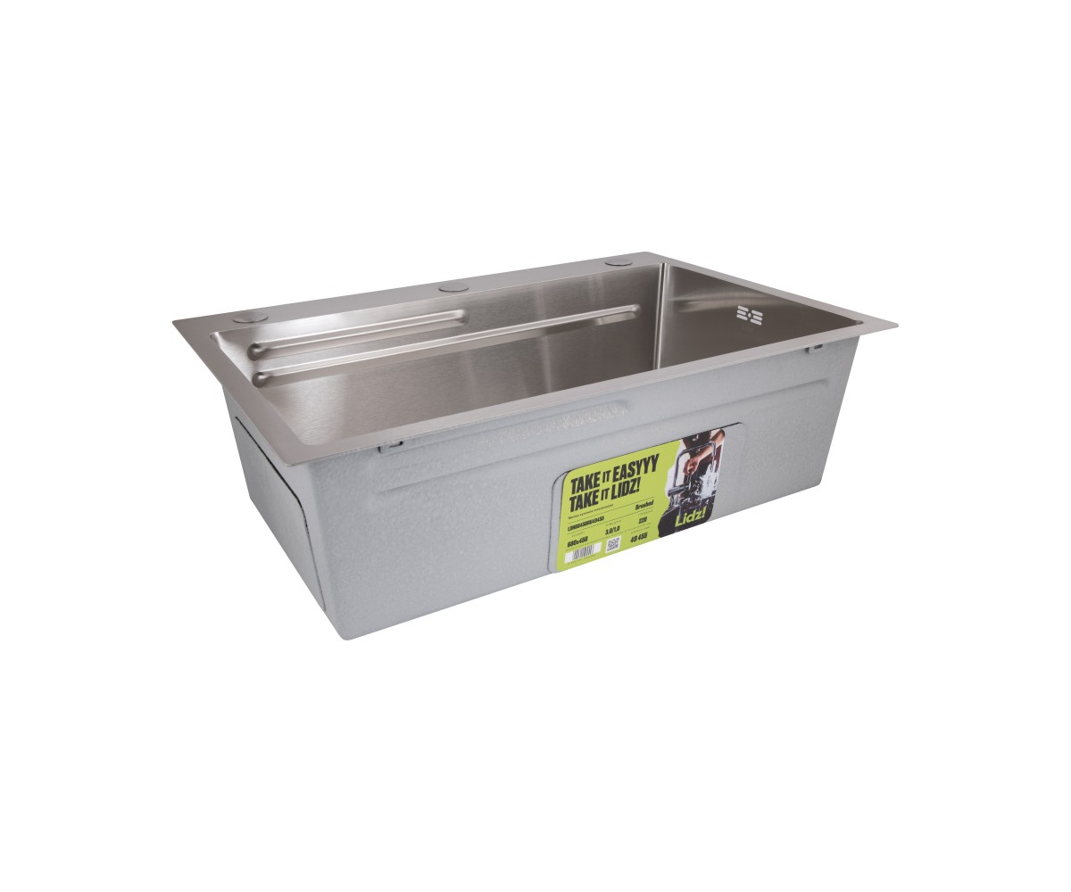 Мойка для кухни интегрированная Lidz Handmade H6845 Brushed Steel 3,0/1,0 мм LDH6845BRU49455  LDH6845BRU49455:Фото 10