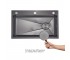 Lidz Handmade H7545B мойка для кухни интегрированная Decor Black PVD Honeycomb 3,0/1,0 мм LDH7545BDECPVD48373  LDH7545BDECPVD483