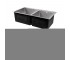 Акционный набор Lidz: мойка с двумя чашами интегрированная Brushed Steel 3,0/1,0 мм + смеситель Aria для кухни с гибким изливом 
