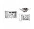 Мойка для кухни интегрированная Lidz Handmade Max 500 H7849L Brushed Steel, 3,0/1,0 мм, крыло слева, увеличенная чаша LDH7849LBR
