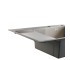 Мойка для кухни интегрированная Lidz Handmade Max 500 H7849L Brushed Steel, 3,0/1,0 мм, крыло слева, увеличенная чаша LDH7849LBR