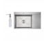 Мийка для кухні інтегрована Lidz Handmade Max 500 H7849R Brushed Steel, 3,0/1,0 мм, крило праворуч, збільшена чаша LDH7849RBRU49464 LIDZ  LDH7849RBRU4 LDH7849RBRU49464
