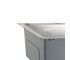 Мойка для кухни интегрированная Lidz Handmade Max 500 H7849R Brushed Steel, 3,0/1,0 мм, крыло справа, увеличенная чаша LDH7849RB