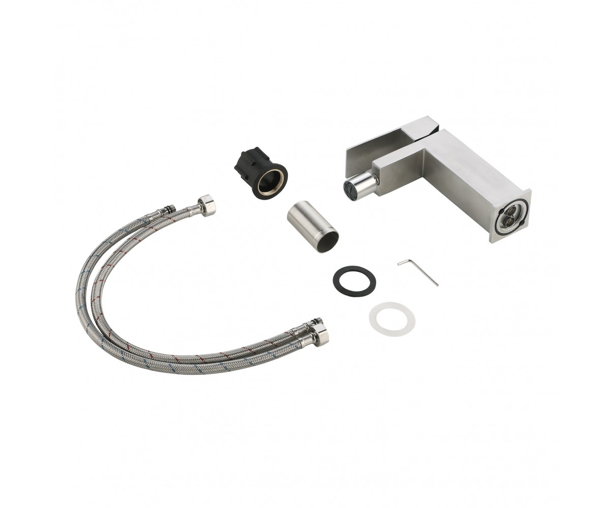 Смеситель для биде Lidz Helix 001AF (k35) LDHEL001AFNKS49181 Nickel  LDHEL001AFNKS49181:Фото 1
