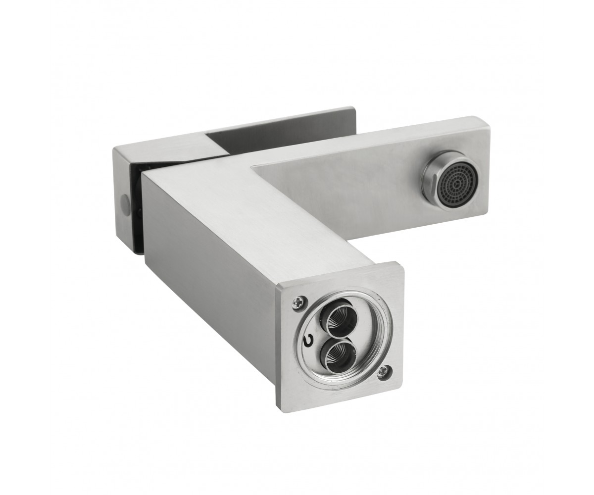 Смеситель для раковины низкий Lidz Helix 001F (k35) LDHEL001FNKS49178 Nickel  LDHEL001FNKS49178:Фото 6