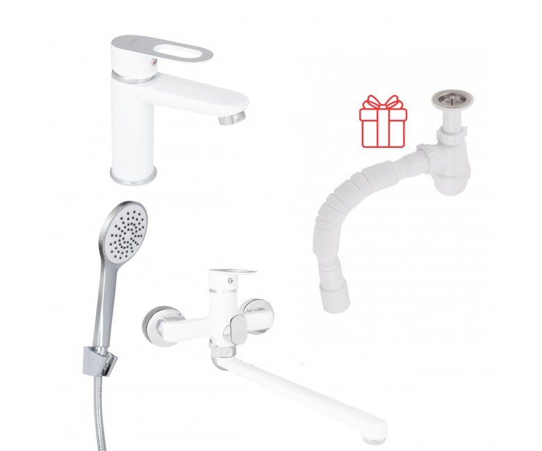 Комплект для ванної LIDZ LATWA LDLAT001WHI4542348314 LDLAT001WHI4542348314