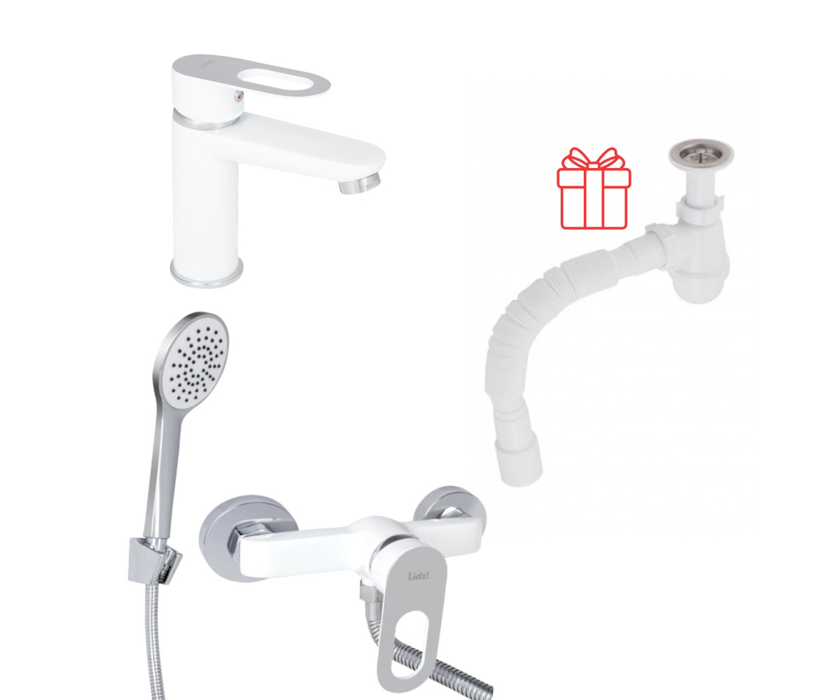 Комплект для ванної LIDZ LATWA LDLAT001WHI4542348315 LDLAT001WHI4542348315