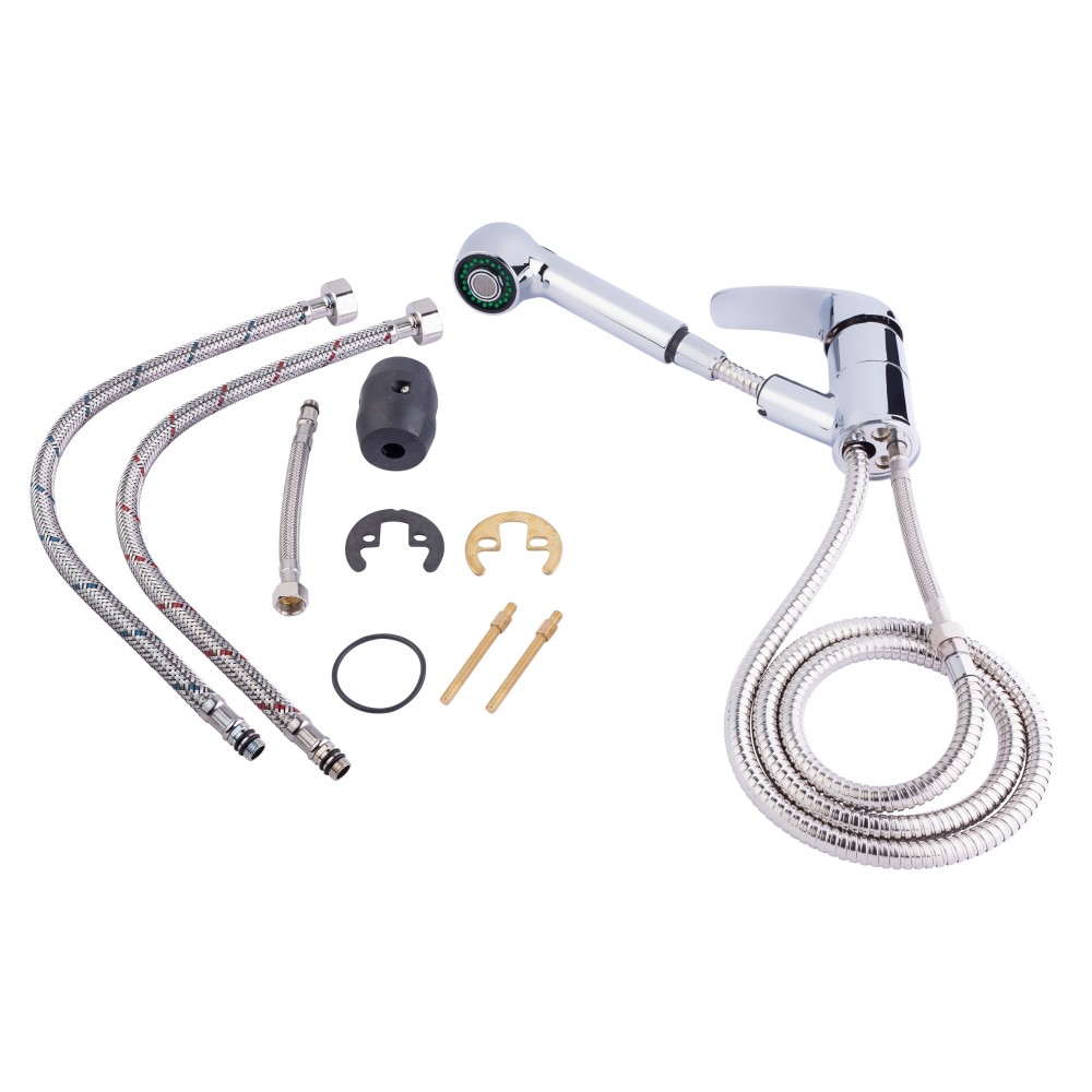 Смеситель для кухни Lidz Mars 011 с выдвижным изливом (k40) LDMAR011CRM34859 Chrome  LDMAR011CRM34859:Фото 5