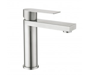 Змішувач для раковини низький Lidz Nexus 001F (k35)  LDNEX001FNKS49184 Nickel LIDZ  LDNEX001FNKS49184