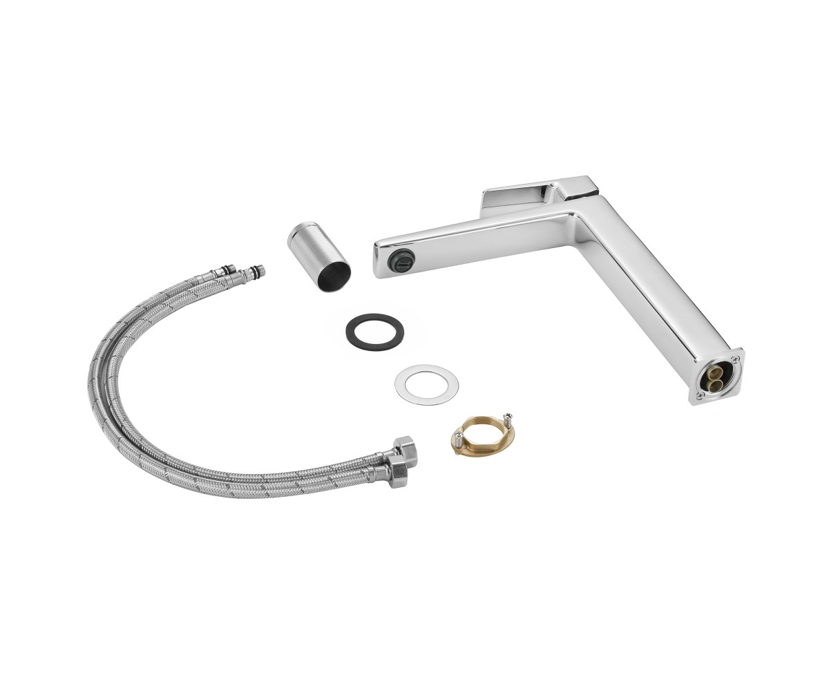 Смеситель латунный для раковины Lidz Orion 001FH высокий (k25) LDORI001FHCRM48096 Chrome  LDORI001FHCRM48096:Фото 9