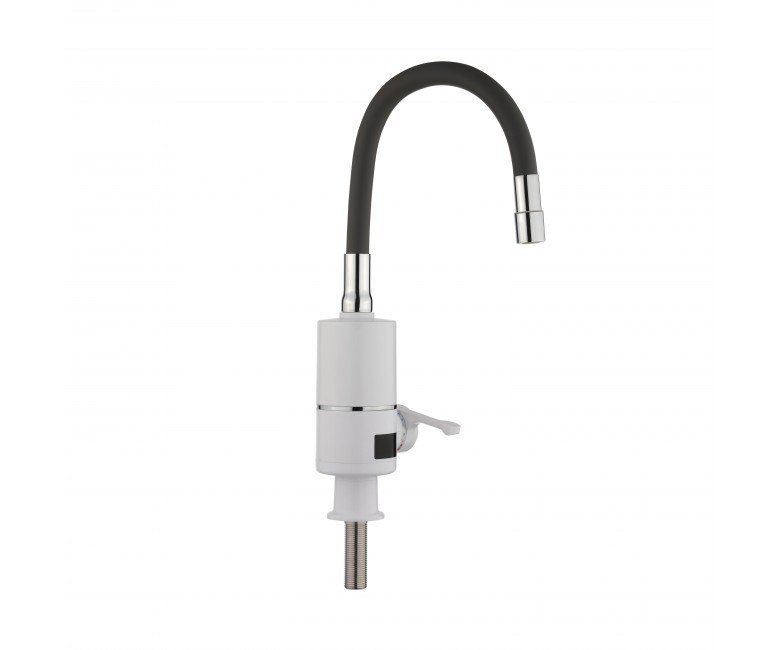 Проточный кран-водонагреватель с гибким изливом для кухни Lidz Warm 065 LDWAR065BLA49095 White/Black LIDZ  LDWAR065BLA49095 LDWAR065BLA49095