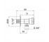 Запорный вентиль Lidz Went 134 1/2*3/4 LDWEN134NKS34931 Nickel  LDWEN134NKS34931:Чертеж 