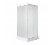 Душовий бокс Lidz Kubis SB90x90.SAT.LOW.FR, скло Frost 4 мм LIDZ  LKSB9090SATLOWFR