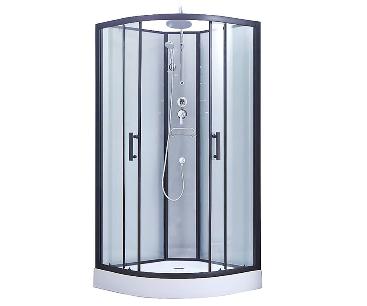 Кабіна кутова 90х90 см LIDZ МАЯТЕК LMSB9090BLALOWTR LMSB9090BLALOWTR