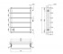 Полотенцесушитель водяной  STANDARD LSTNDD32201260806WAT:Чертеж 
