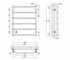 Полотенцесушитель водяной  TRAPEZIUM LTRPZD382560806WAT:Чертеж 