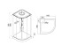 Душевой бокс Lidz Tani SB100x100.SAT.LOW.FR, стекло Frost 4 мм  LTSB100100SATLOWFR:Фото 10