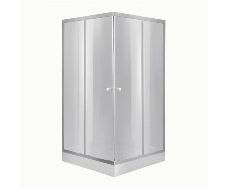 Lidz Набор: Душевая кабина Wawel SC90x90.SAT.LOW.DGR, квадратная, стекло тонированное 4 мм + Душевой поддон Kapielka ST90x90x14 LIDZ  LWASC9090SLGSET1 LWASC9090SLGSET1