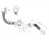 Слив.перелив для ванны  WHI6003V00101:Чертеж 