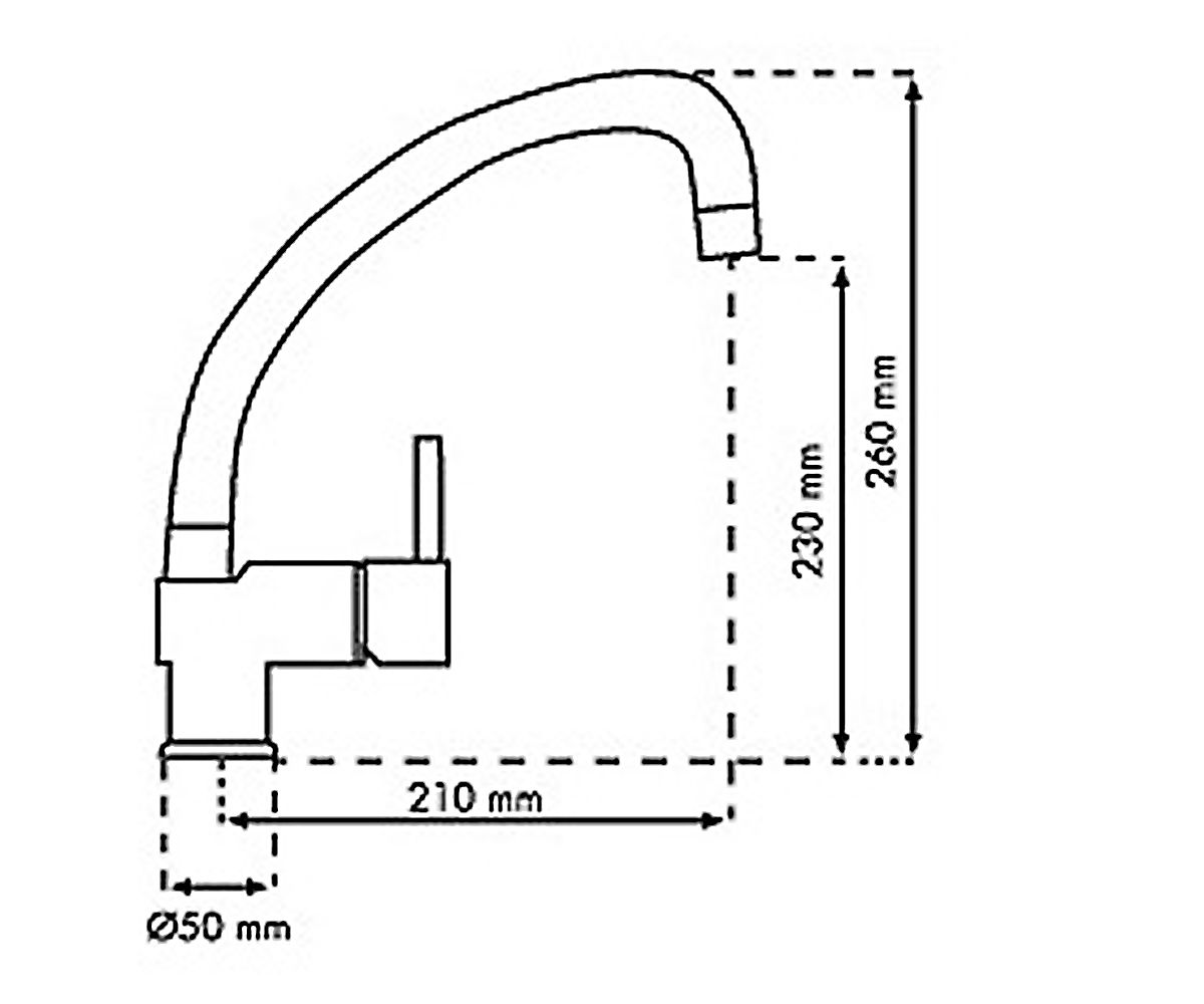 Кухонный смеситель  A02046-93:Чертеж 