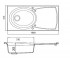Мойка с правым крылом  ELLIPSE 1.0B LM2322:Чертеж 