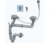 Сифон двойной LONGRAN  S 805 GP
