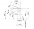Смеситель с донным клапаном  AVENUE 493AV:Чертеж 