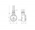 Тэн для полотенцесушителя 300 вт  MOA 5.0.0303.0.P:Чертеж 