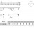 Душевой канал 60 см  CLASSIC LINE 4012.0Y050K.060.1:Чертеж 