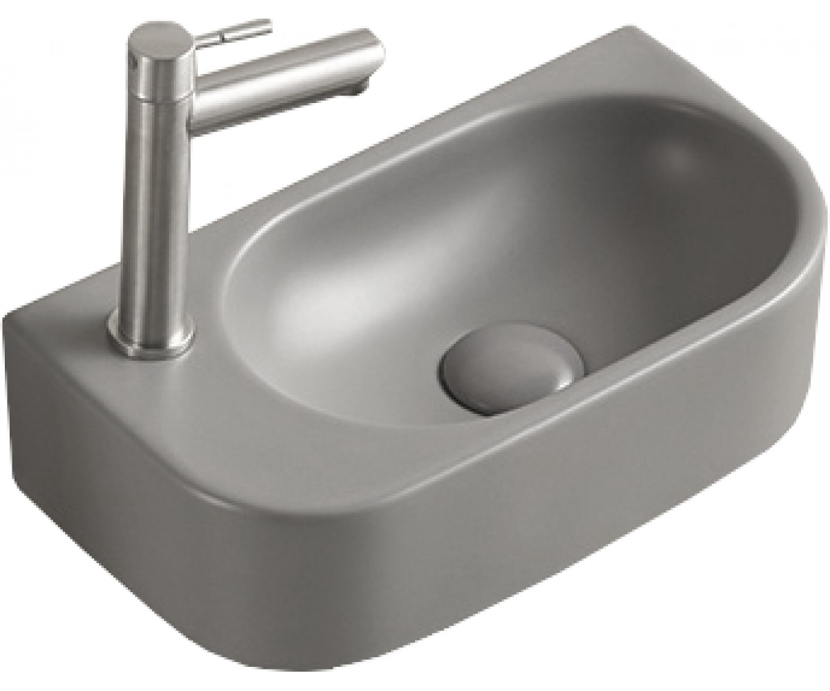 Умывальник (раковина) MEXEN VIERA 40 LIGHT GREY MATT левый накладной подвесной MEXEN  MEX-21274061L MEX-21274061L