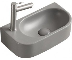 Умывальник (раковина) MEXEN VIERA 40 LIGHT GREY MATT левый накладной подвесной MEXEN  MEX-21274061L