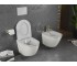 Подвесной унитаз с сиденьем  LENA WHITE DIAMOND GOLD MEX-30224009:Фото 3