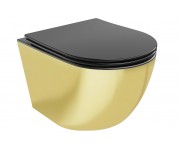 Підвісний унітаз MEXEN LENA GOLD BLACK MATT MEX-30224076