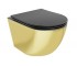 Підвісний унітаз MEXEN LENA GOLD BLACK MATT MEX-30224076 MEX-30224076