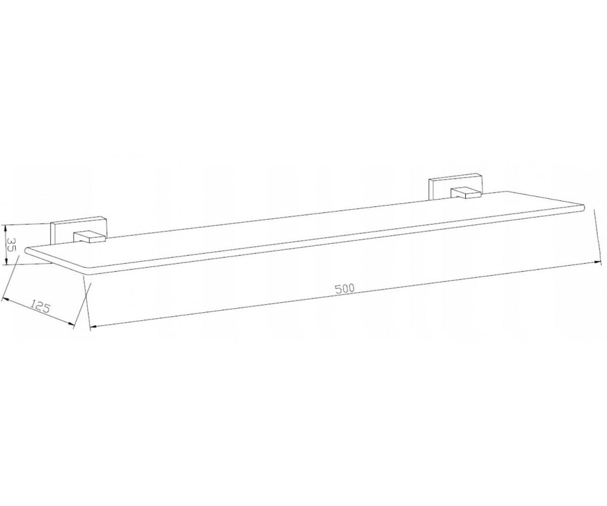 Подвесная полочка  ARNO MEX-7020737-50:Чертеж 